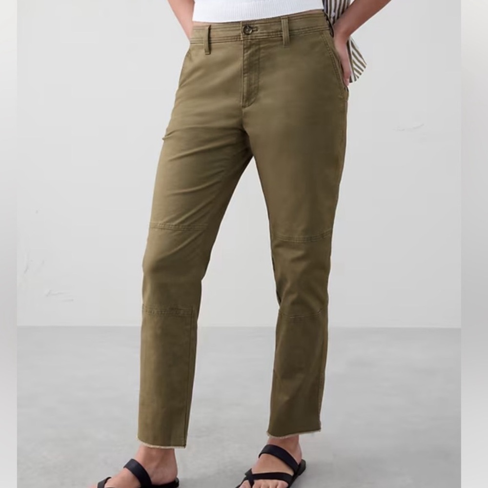 Banana Republic Slim Mid Rise Ankle Chino NWT
